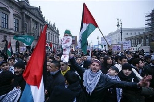 Germany Israel Palestinians  Protest