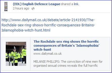 Blaming the rise of virulent Muslim paedophile sex gangs on 'Islamophobia'