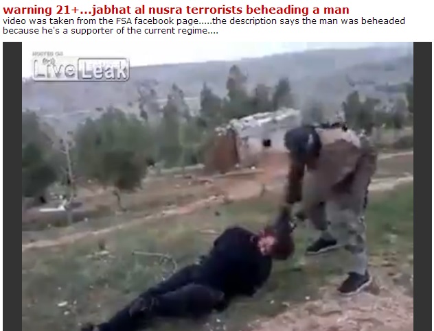 syrian rebel beheading
