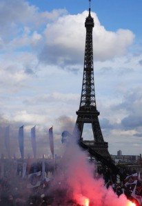 Paris Saint-Germain Ligue 1 Trophy Ceremony at Trocadero in Paris, France - 13 May 2013