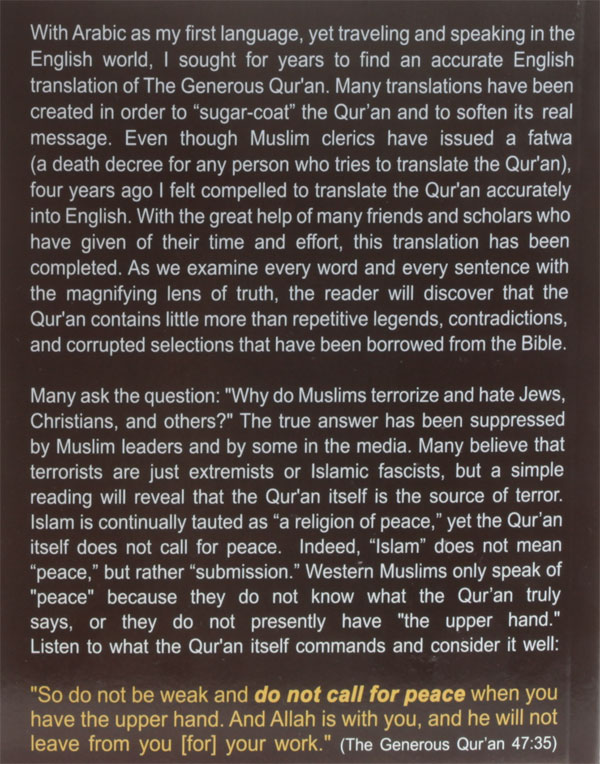 From Dakdok's book on quran translation