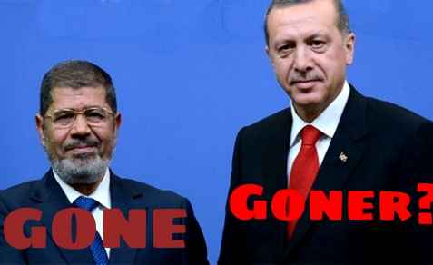 Mohamed Morsi (L), Tayyip Erdogan (R)