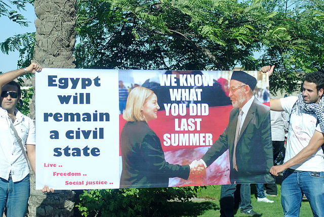 Obama's former ambassador to Egypt, Anne Patterson, making nice Mohammed Badie