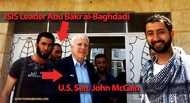 John McCain met with the leaders of ISIS in Syria last year and promised to support them with arms, dunning, and training