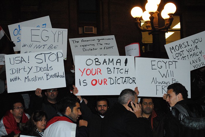 Millions of Egyptians protested against Obama because of his support for Mohamed Morsi