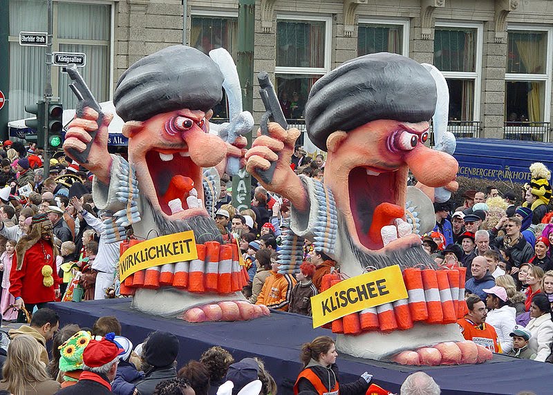 Anti-Islamization float in German carnival parade
