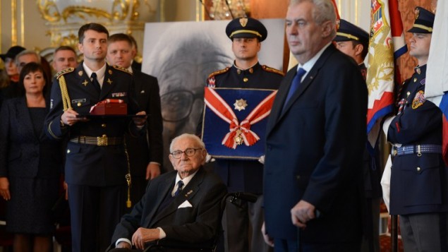 At 105, ‘British Schindler’ honored by Czech Republic Sir Nicholas Winton saved 669 children by arranging their exit from Nazi-occupied Czechslovakia before WWII 