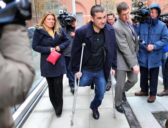 One of the Boston Marathon Bombing survivors who must get to the courtroom on his own, no government assistance