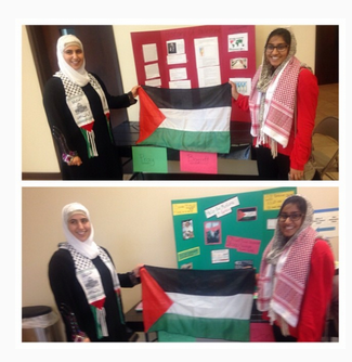 Abdulazeez sister stands with the flag of Hamas