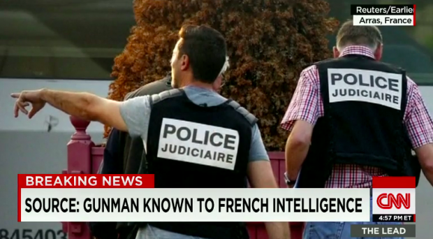 The Muslim terrorist had been under French police surveillance after foreign security services identified him as dangerous.