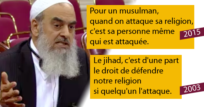 Elmenyawi considers that the denigration of religion and prophets is a personal attack against the Muslims, and that the prohibition of denigration prevent the radicalization of young Muslims. In other words, it calls freedom of expression in Quebec is bounded by the Sharia.