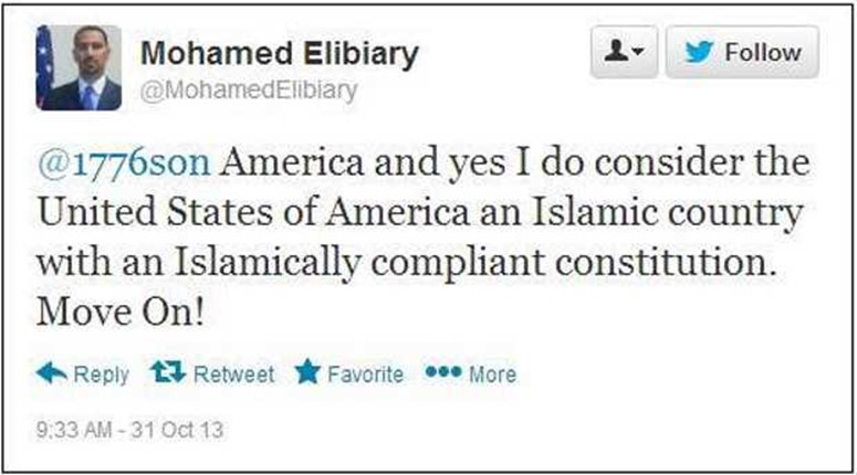 Mohamed Elibiary was appointed by Obama as a senior advisor in the Dept. of Homeland Security