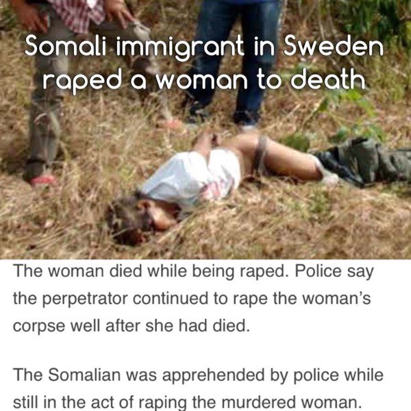 Image result for vile murdering and raping muslim invaders in Sweden