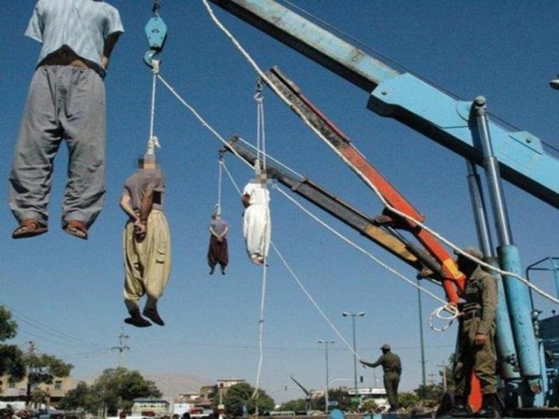 Muslims hanging gays from cranes in the street