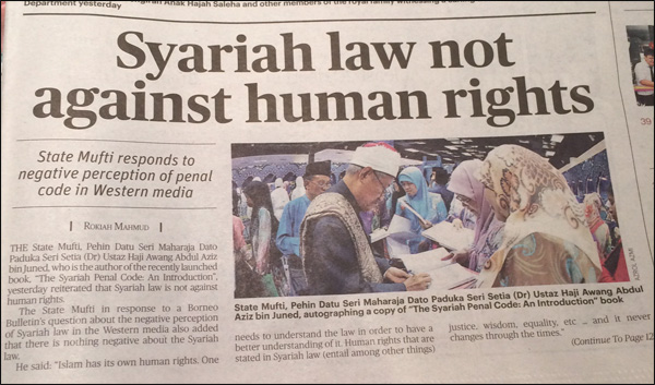 Yes, sharia law is not against human rights, it is against human beings