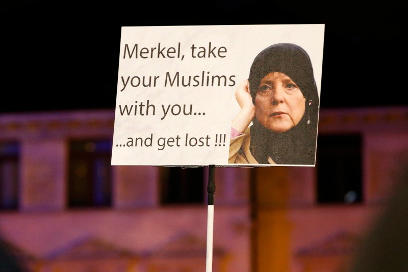Image result for Angela Merkel loves islam hates the west